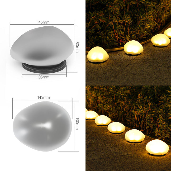 Wiederaufladbare LED Kiesweglichter Wasserdicht Garten Akzent