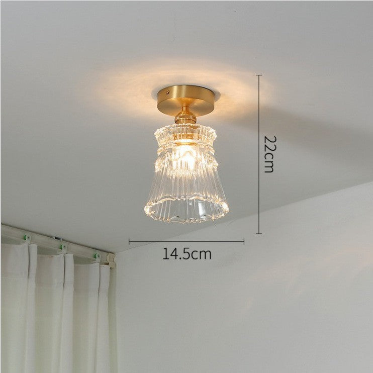 Elegante Glas Deckenleuchte Flush Mount
