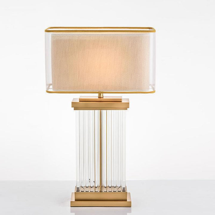 Moderne dekorative Tischlampe mit Kristallakzenten