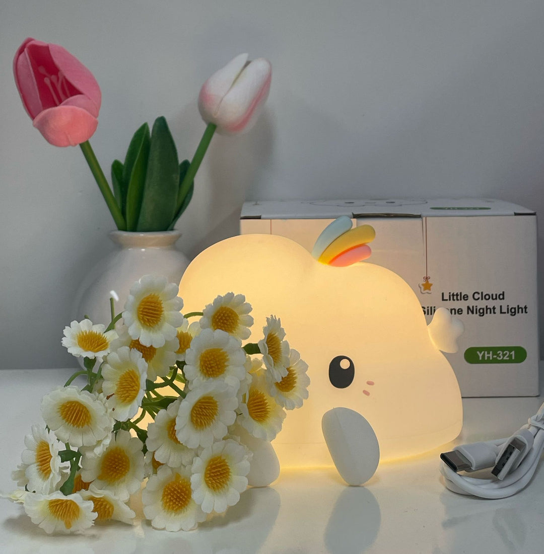 Silicone Süße Wolke Nachtlicht Tischlampe