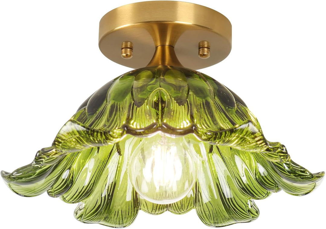 Elegante Glashaube Deckenleuchte