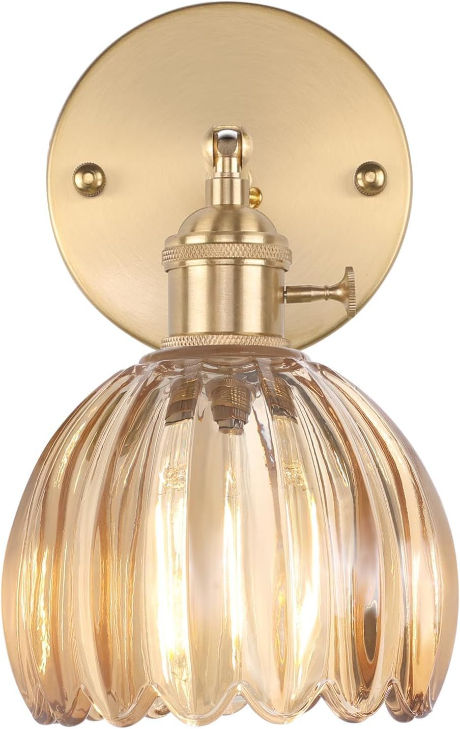 Elegante Glas-Wandlampe