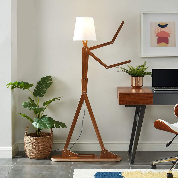 Kreative posierbare Stehlampe