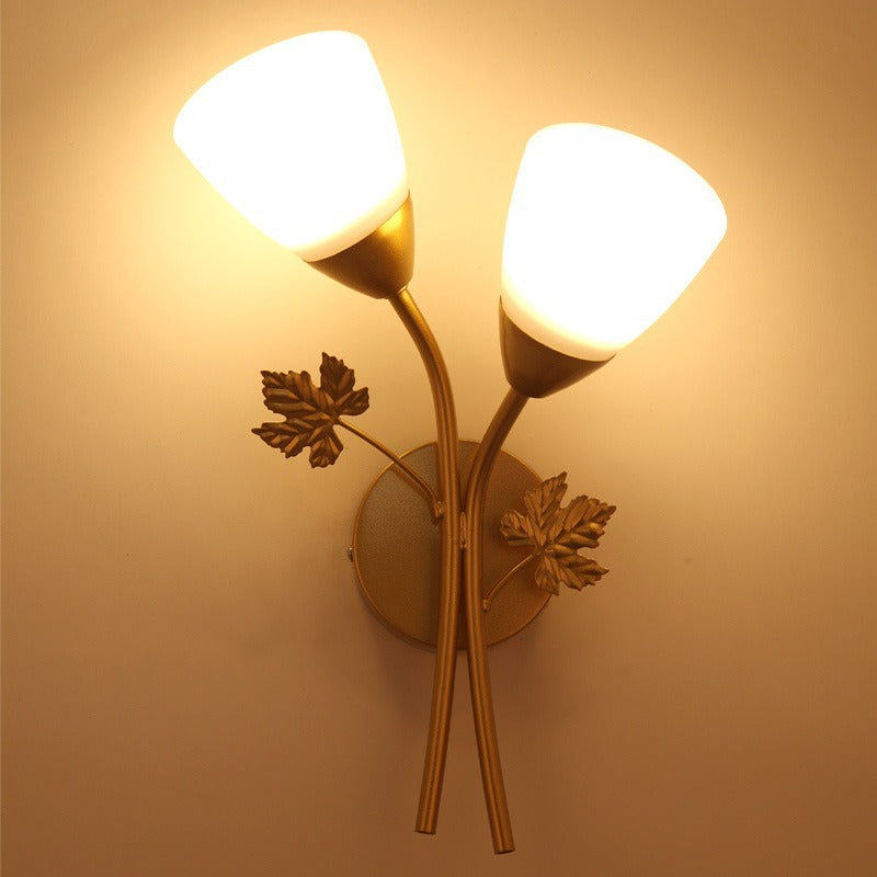 Dekorativer Blatt Wandlicht