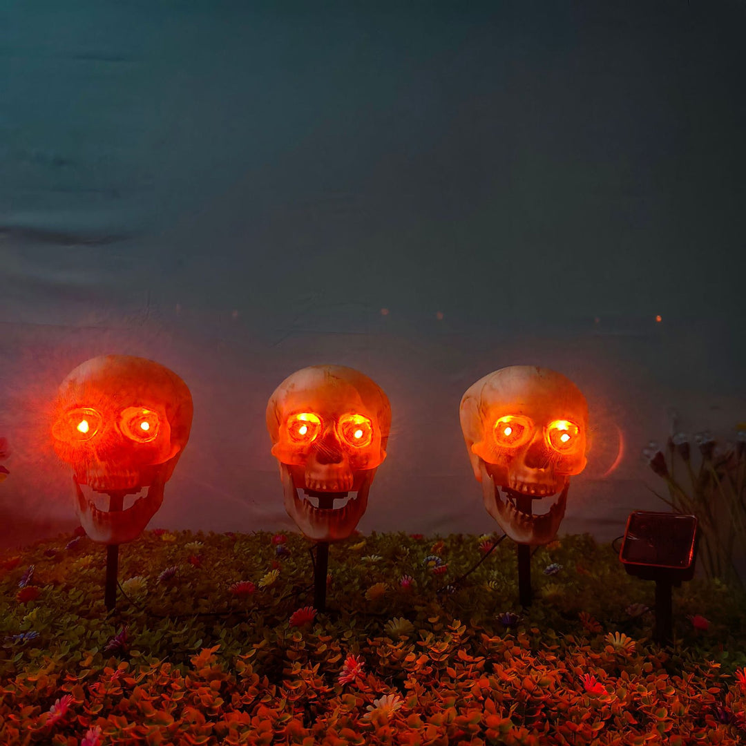 Gruselige Halloween Dekorations Skull Lichter