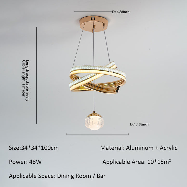 Moderne LED Pendelleuchte