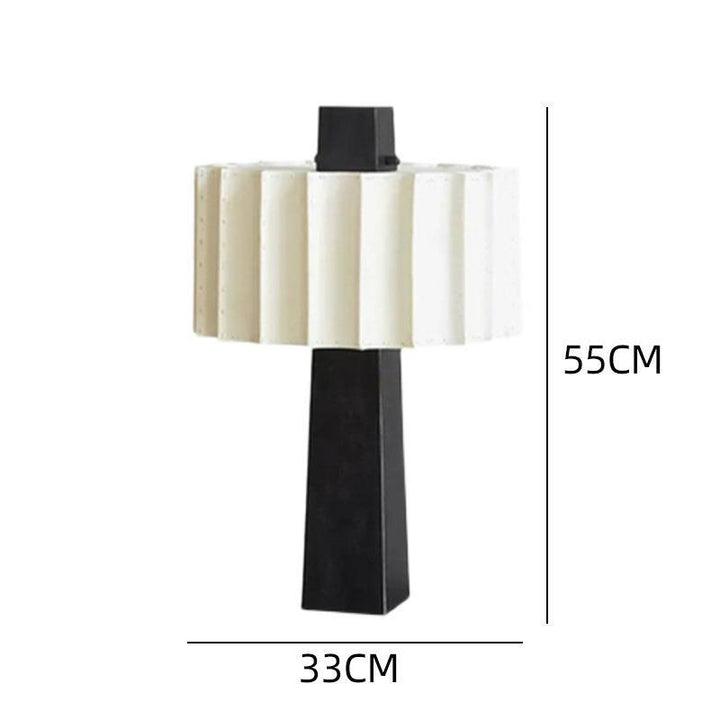 Zeitgenössische Tischlampe mit modernem geometrischen Muster
