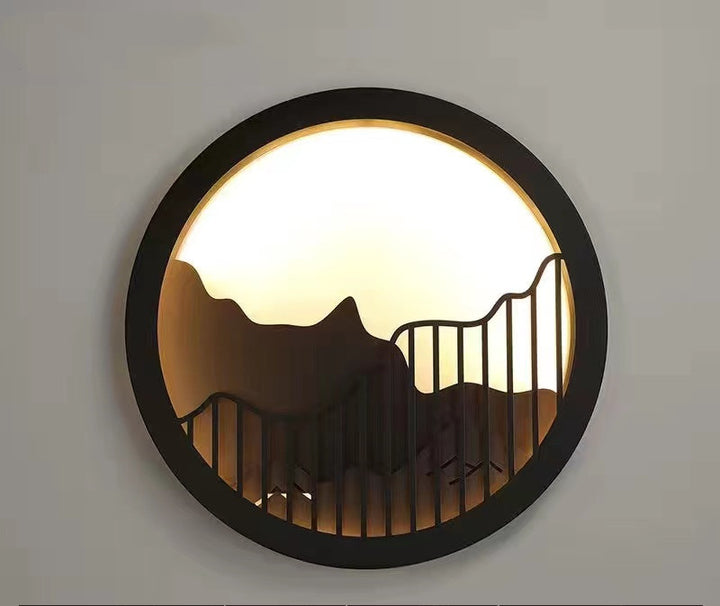 Moderne künstlerische runde Wandleuchte