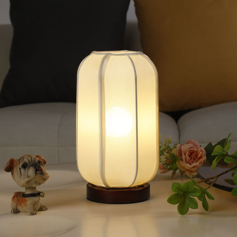 Leinen Laternenstil Nachttischlampe
