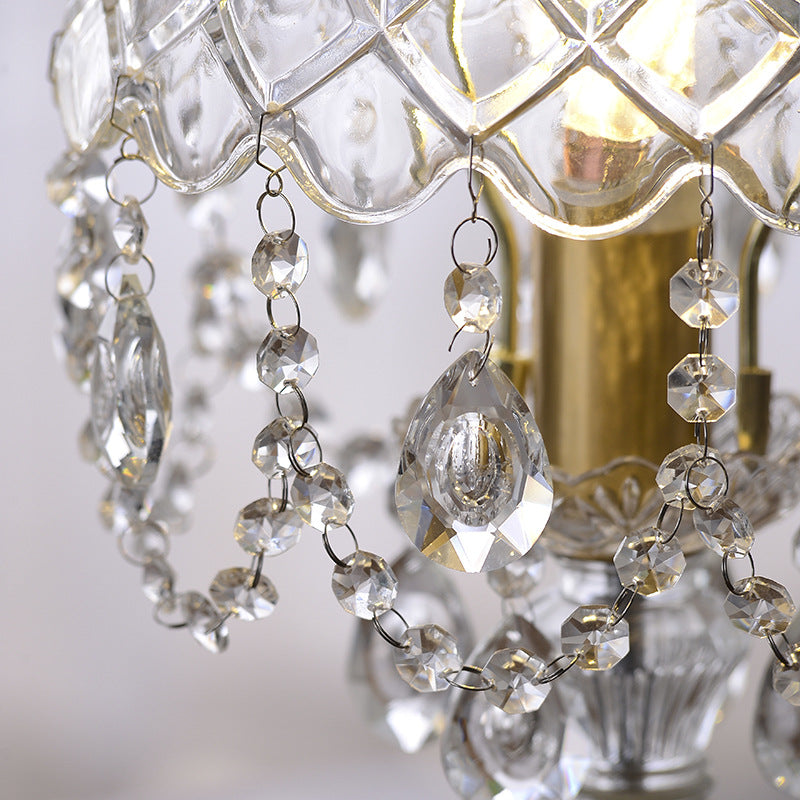 Elegante Kristall Tischlampe