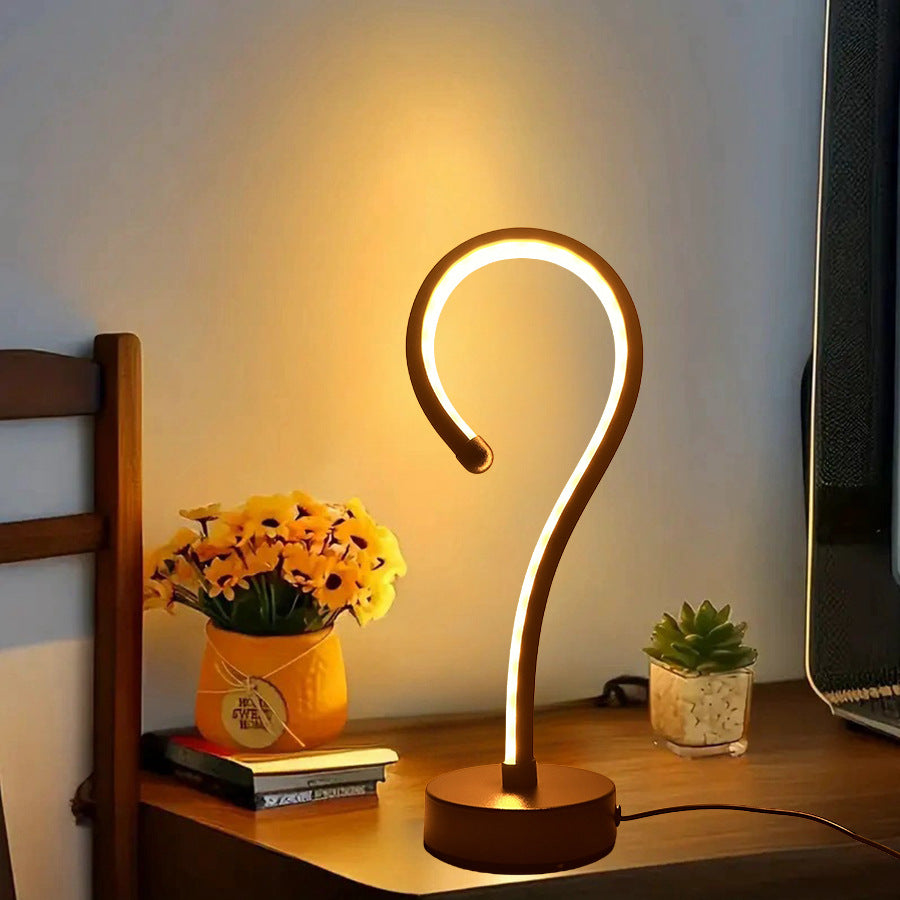 Zeitgenössische Fragezeichen Schreibtischlampe