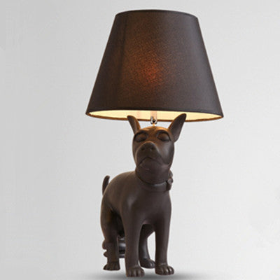 Künstlerische Hundetischlampe