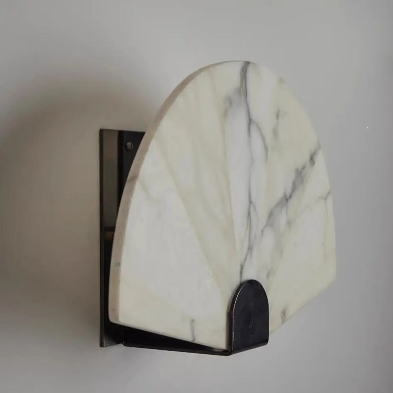 Marmor Fächer Wandleuchte