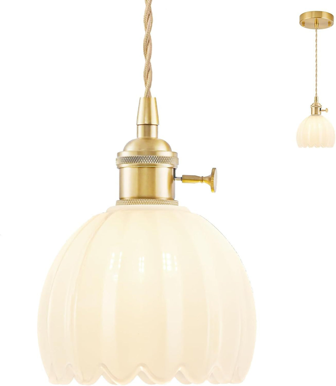 Elegante Glas-Wandlampe
