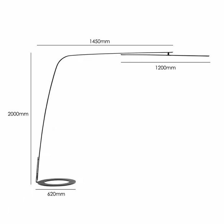 Knickbare LED-Stehlampe mit einstellbarer Helligkeit