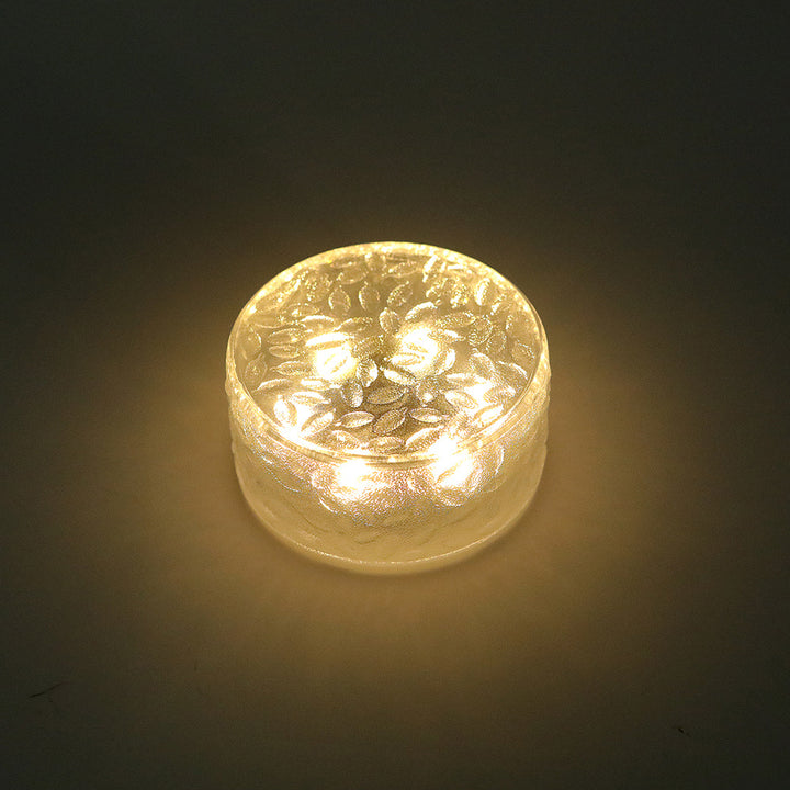 Solar Texturiertes Glas Gartenwegbeleuchtungen