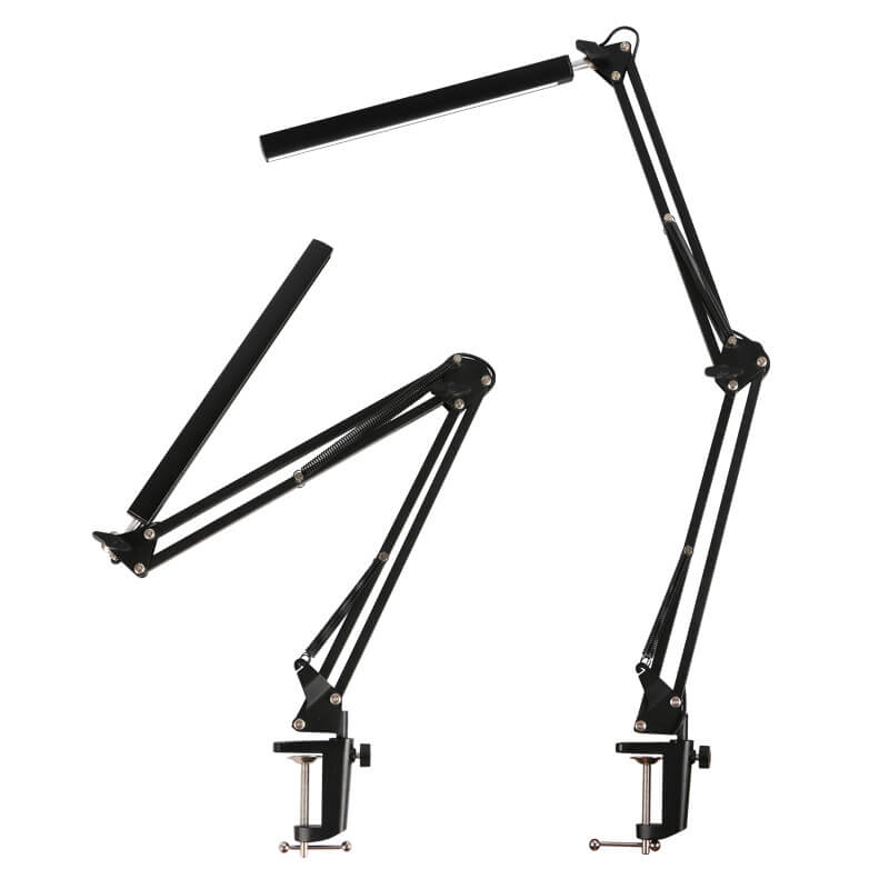 LED faltbare lange Arm Clip Augenschutz USB Lese Tischlampe