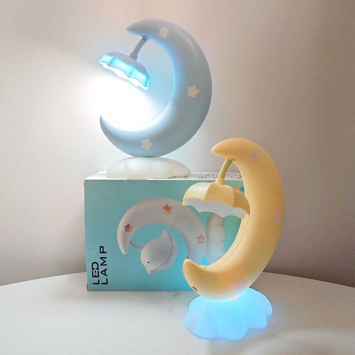 Dekorative Mond- und Wolken-Nachtlicht-Tischlampe für Kinder