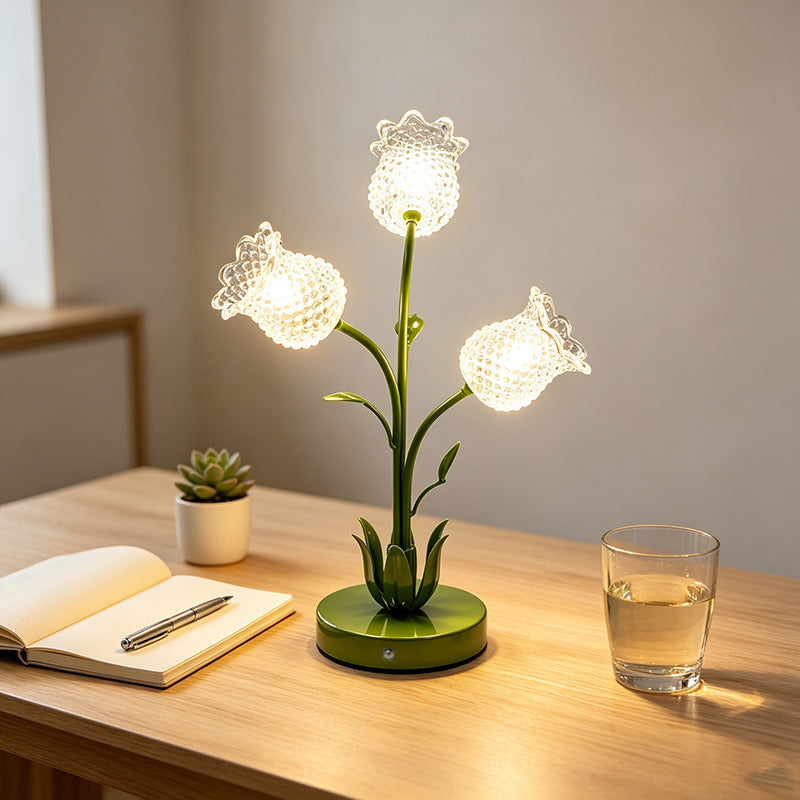 Blumenförmige Tischlampe