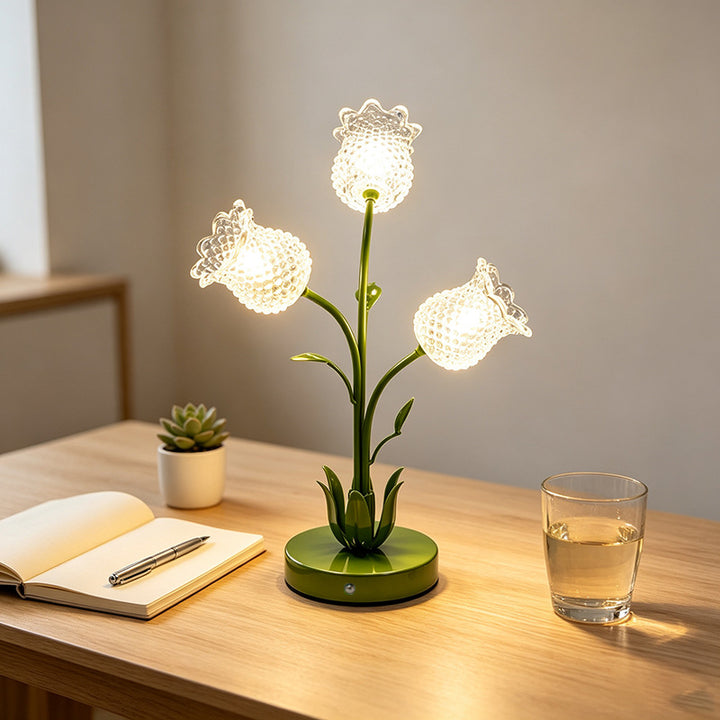 Blumenförmige Tischlampe