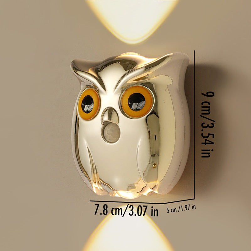 Dekorative Eulen-Nachtlampe