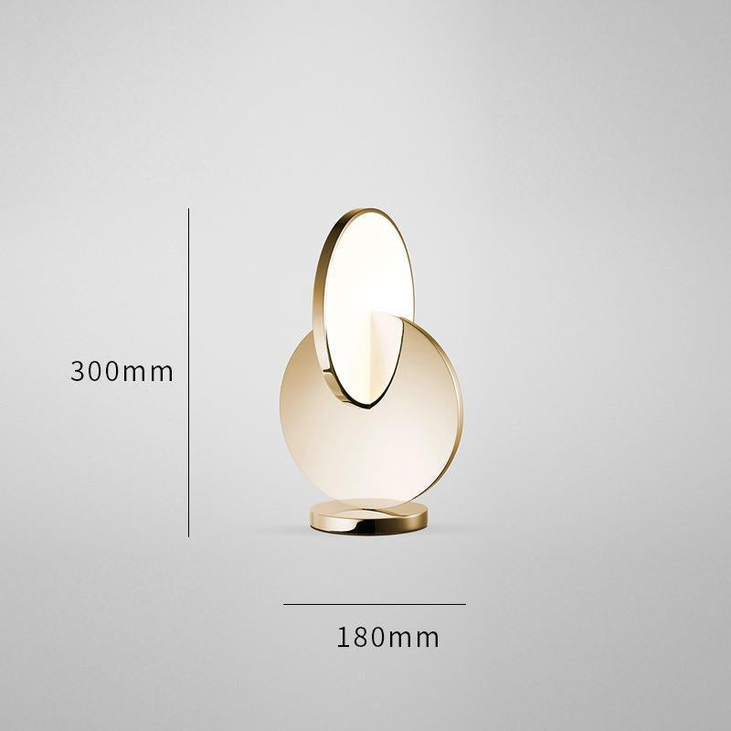 Künstlerische Tischlampe mit geometrischem Design