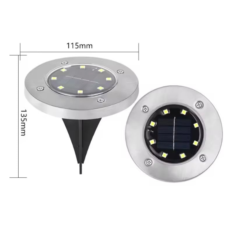 Solarbetriebene Erdstab-LED-Leuchte