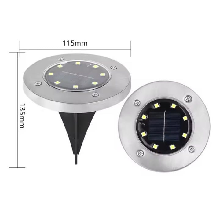 Solarbetriebene Erdstab-LED-Leuchte