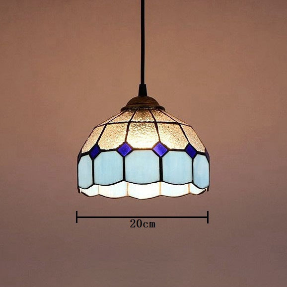 Verstellbare Vintage Glas Pendelleuchte