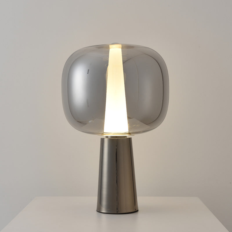 Moderner Minimalistischer Stehlampe mit Transparenter Basis