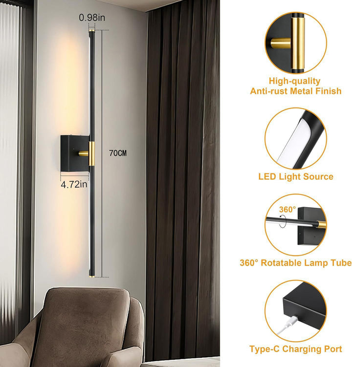 Moderne drehbare Wandlampe