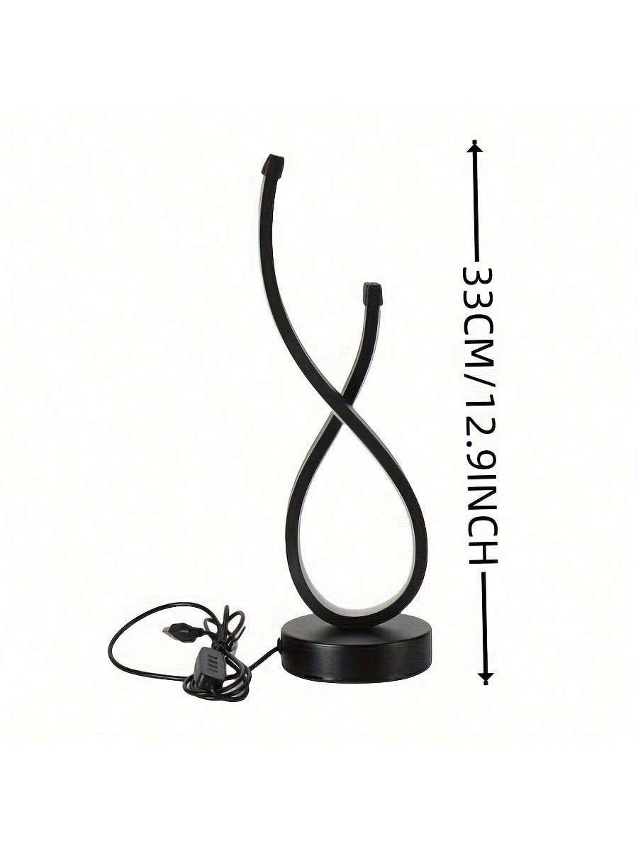 Abstract gebogene Tischlampe