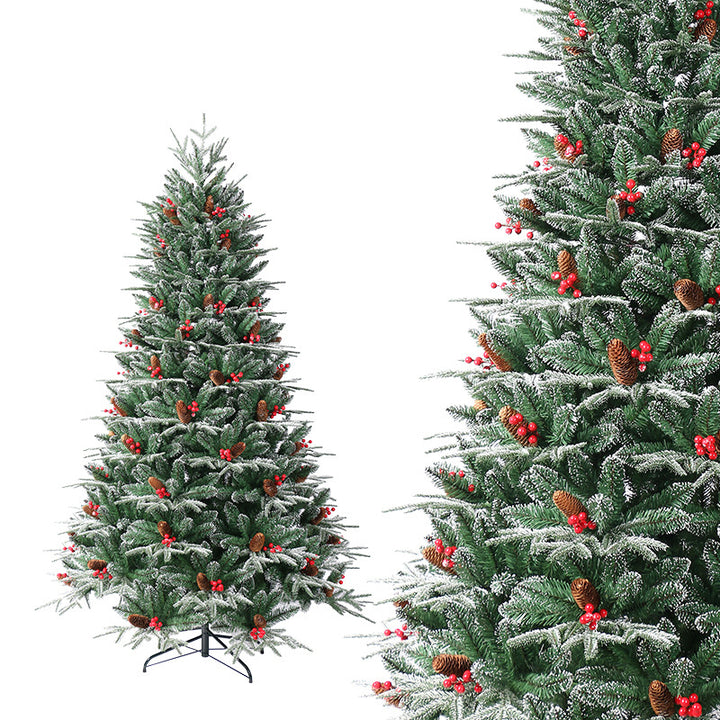 Schneebedeckter Weihnachtsbaum