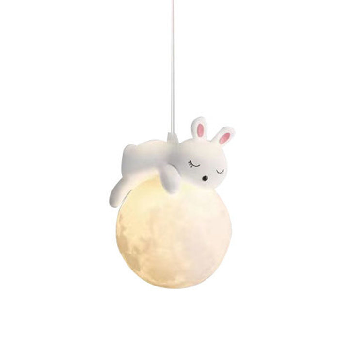 Hängender Mond- und Hasenpendelleuchte