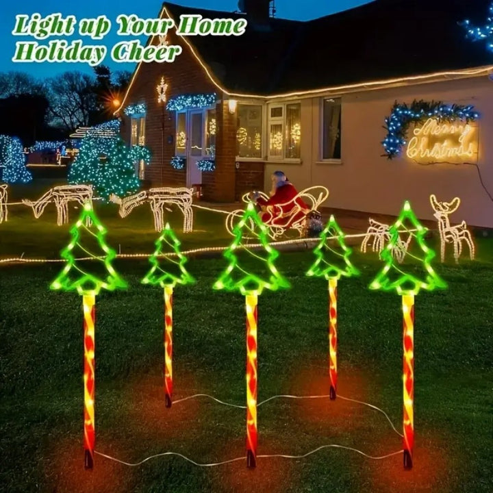 Solarbetriebene LED-Weihnachtsbaum-Wegeleuchten