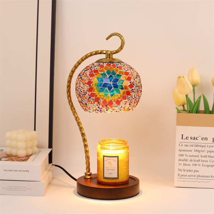 Mosaik Glas Tischlampe
