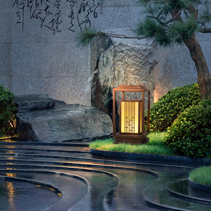 Japanisch inspirierte Außenlaterne