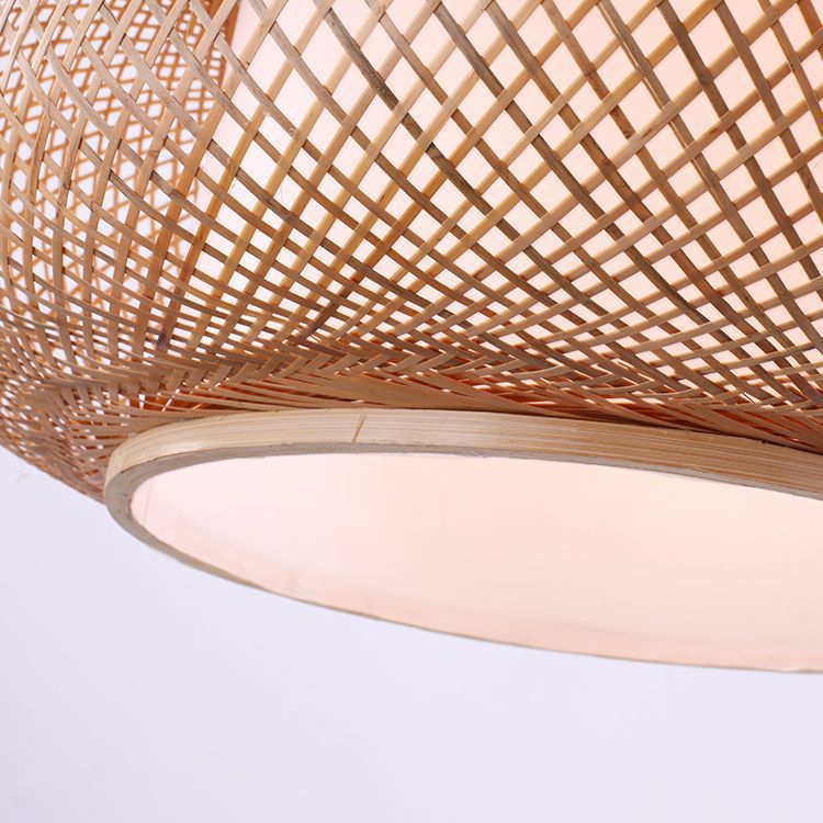 Gewebte Rattan Hängeleuchte