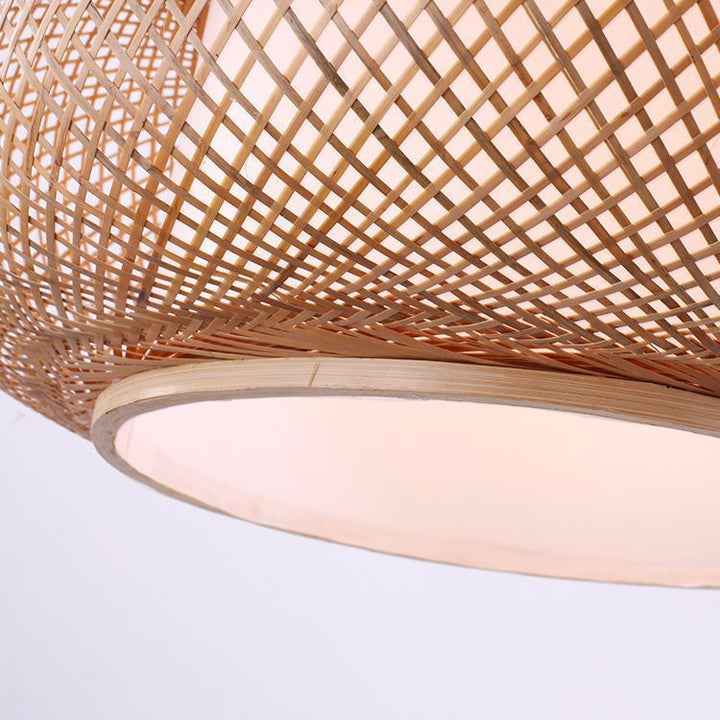 Gewebte Rattan Hängeleuchte