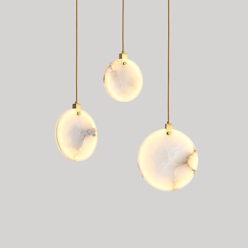 Elegante Marmor-Kreis-Hängerlampe