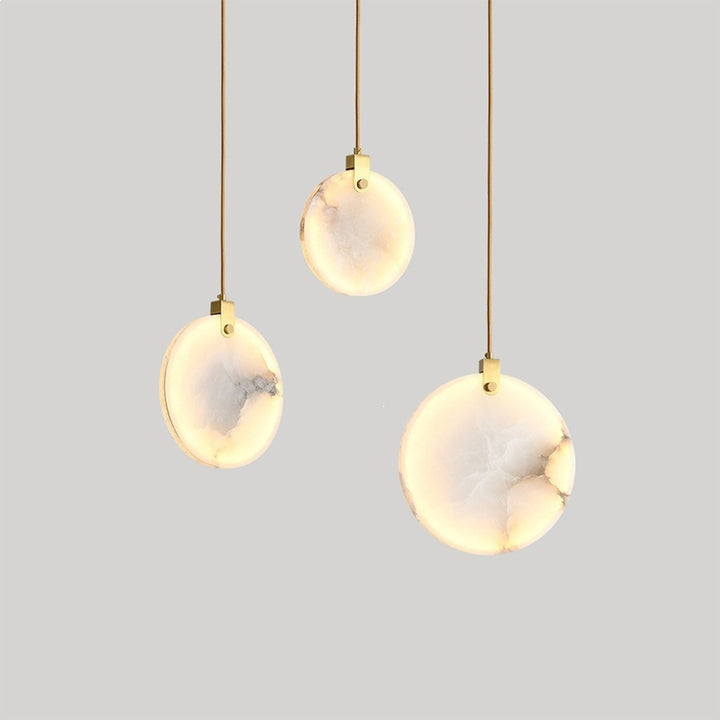 Elegante Marmor-Kreis-Hängerlampe