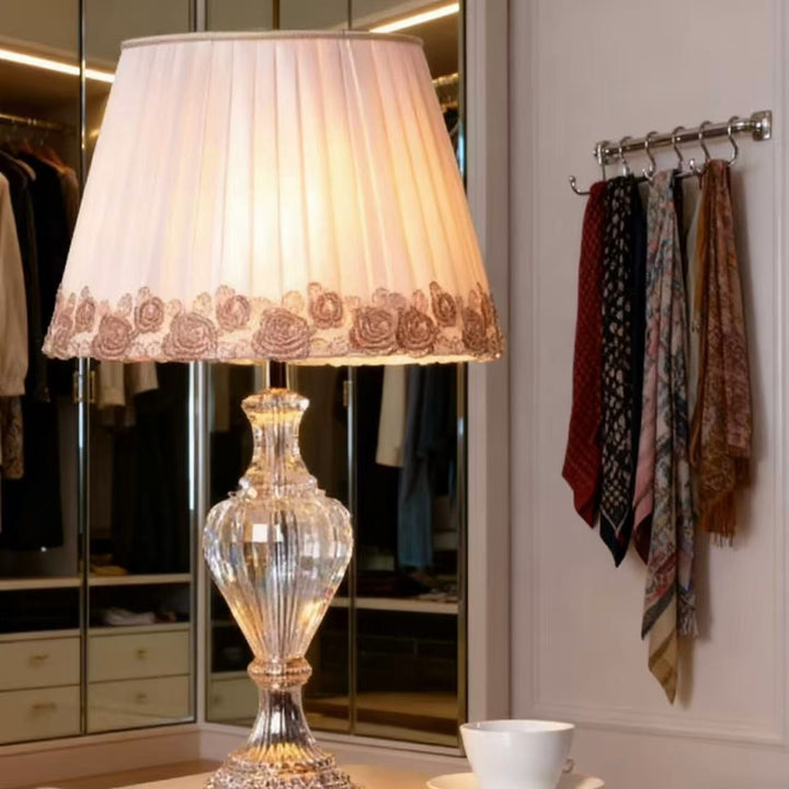 Elegante Kristall Dekorative Tischlampe
