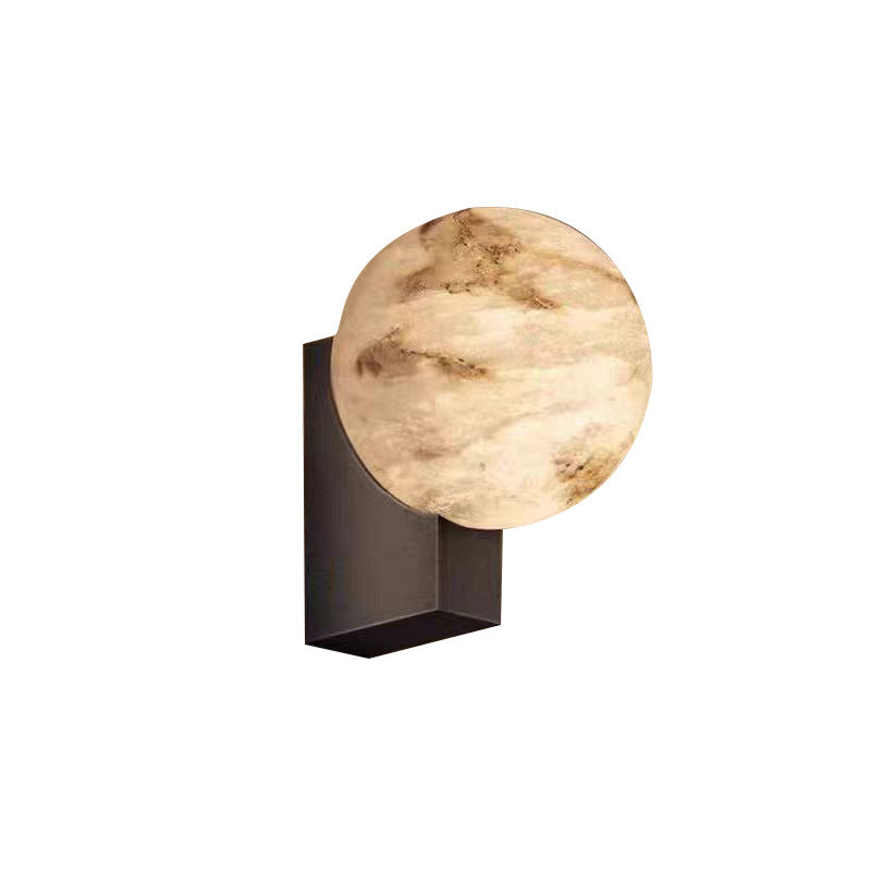 Skulpturaler Mond Globus Wandleuchte