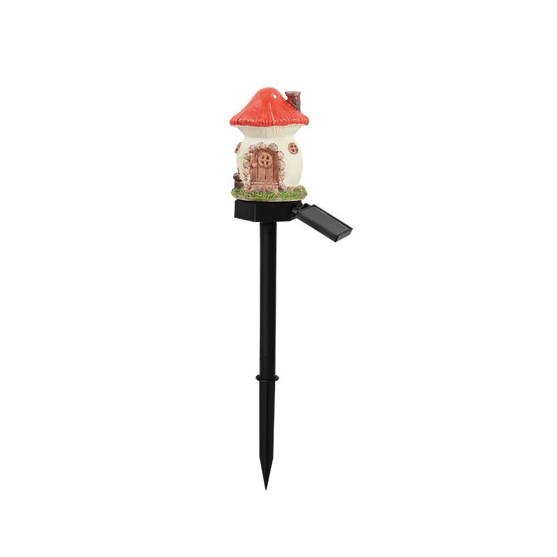 Miniatur Handbemaltes Harz Pilz Feenhaus Garten Ornament