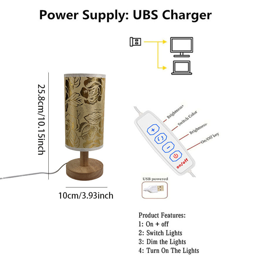 USB-betriebene dekorative Tischlampe