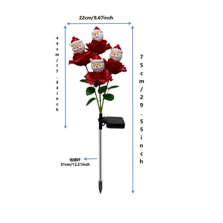 Dekorative LED Santa Rose Lichter