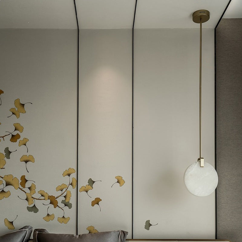 Elegante Marmor-Kreis-Hängerlampe