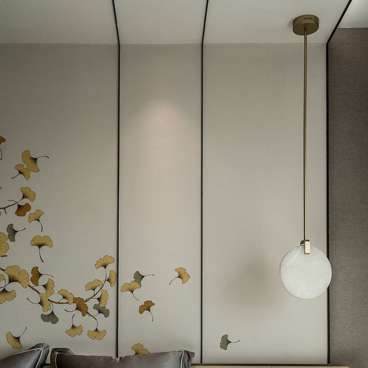 Elegante Marmor-Kreis-Hängerlampe
