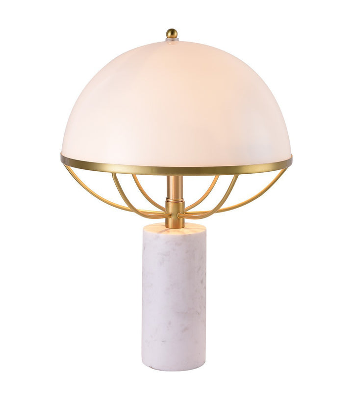 Elegante dekorative Tischlampe mit modernem Marmorständer