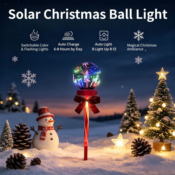 Festliche LED-beleuchtete Weihnachtskugel